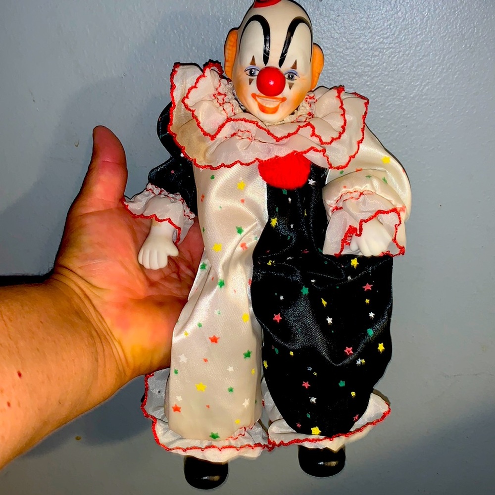 Vintage Porcelain Dynasty Clown Doll Collectible